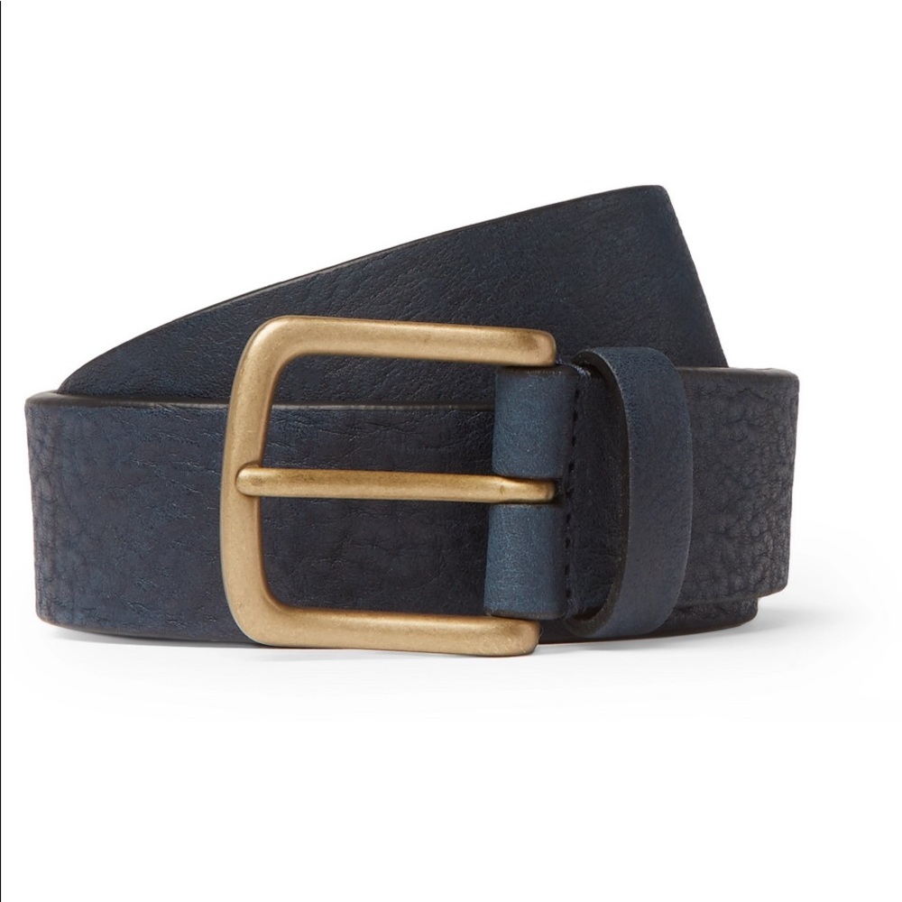 Mr Porter Anderson’s Men’s Leather Belt- Navy